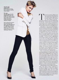 Evan Rachel Wood for Marie Claire magazine, UK - November 2011